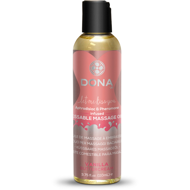 Вкусовое массажное масло DONA Kissable Massage Oil Vanilla Buttercream